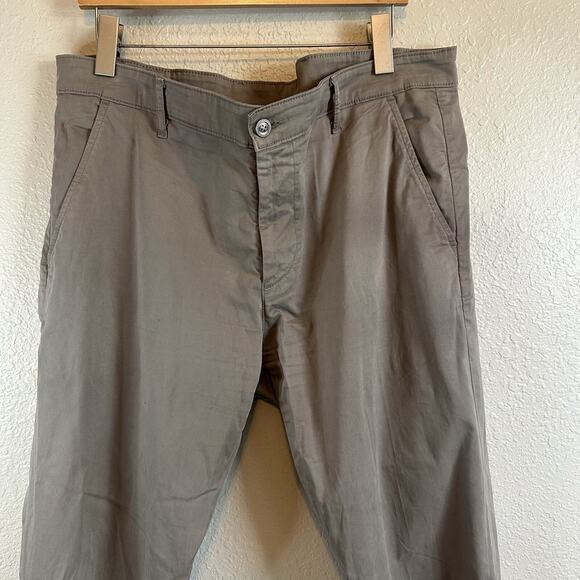 AG Adriano Goldschmied Pants The Lux Gray Tailored Trouser 36x34.5 Work Casual - Picture 3 of 14